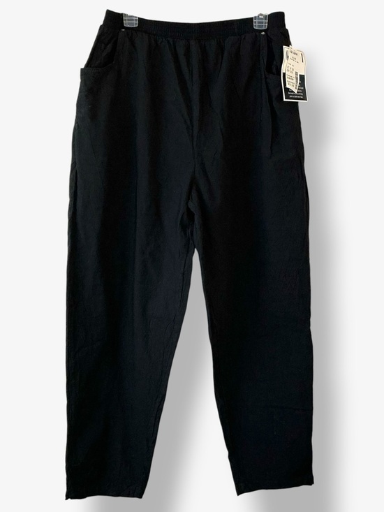Fashion Bug Pants - Fashion Bug Black Pants 100% Cotton Pocket Elastic Waist 29” Inseam Plus 14/16